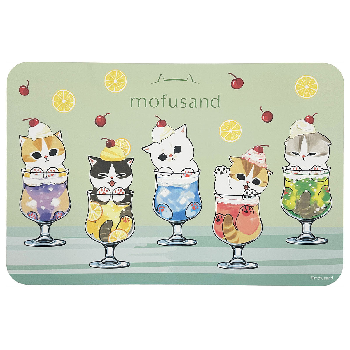 Alfombra de baño Mofusand: Gatitos en soda cremosa