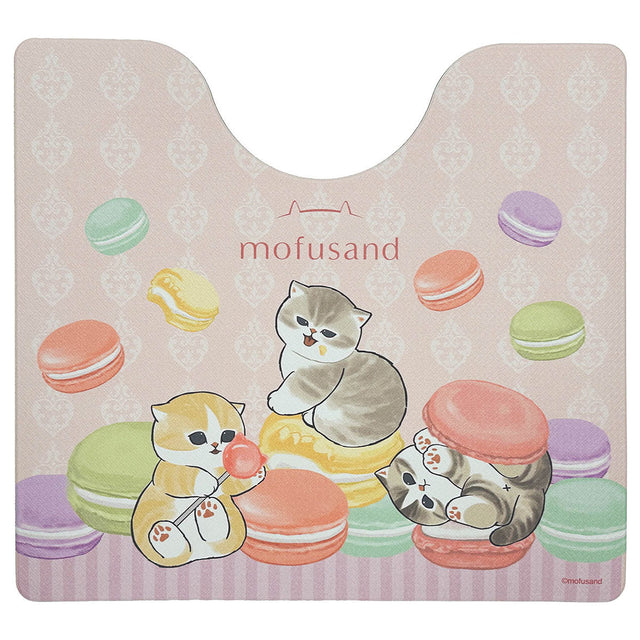 Alfombra para baño mofusand de PVC con macarons