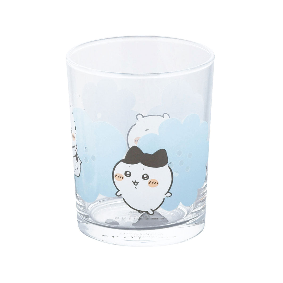 Vaso de vidrio Chiikawa Happy Blossom azul