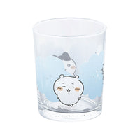 Vaso de vidrio Chiikawa Happy Blossom azul