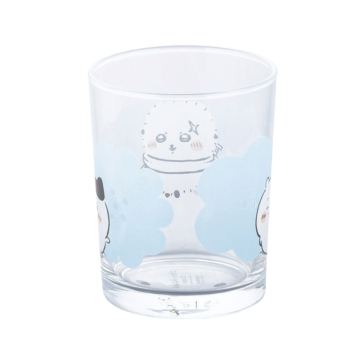Vaso de vidrio Chiikawa Happy Blossom azul