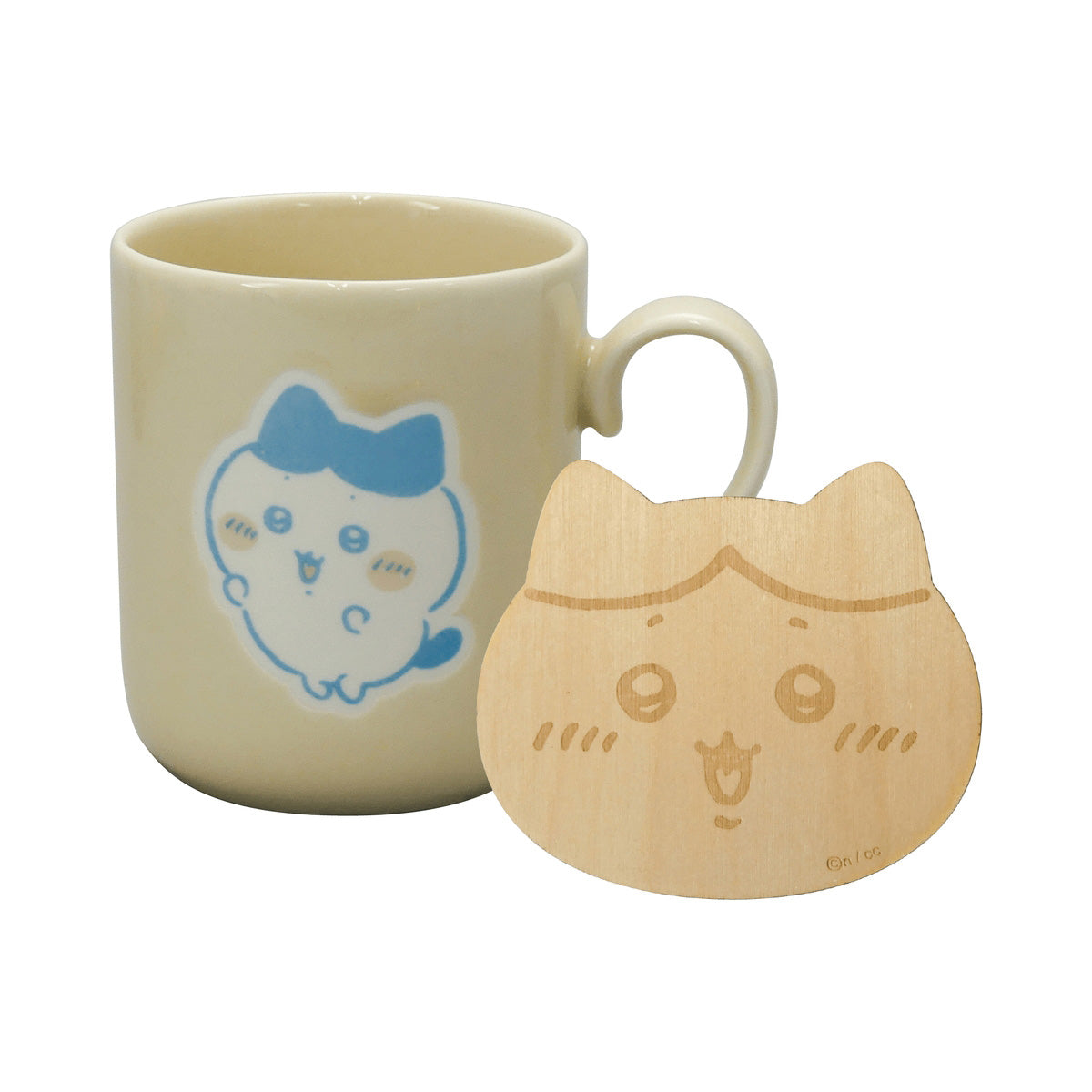 Taza Chiikawa con posavasos - Hachiware