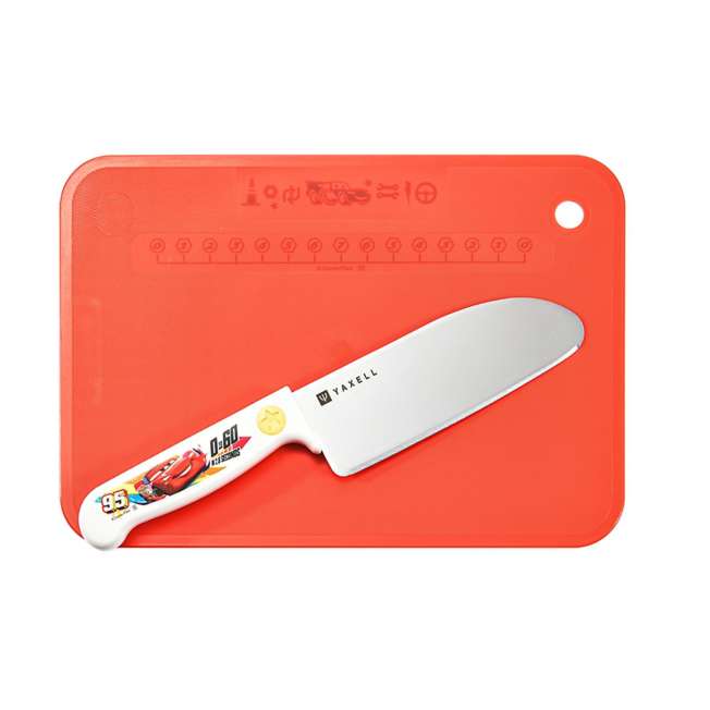 Set infantil de cuchillo seguro y tabla de corte Cars