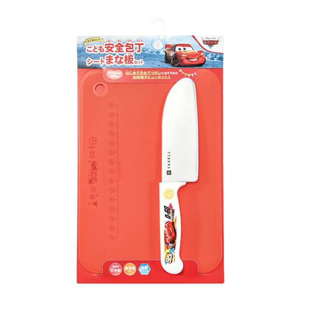 Set infantil de cuchillo seguro y tabla de corte Cars
