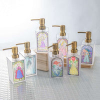 Dispensador de jabón espumoso Jasmine estilo vitral