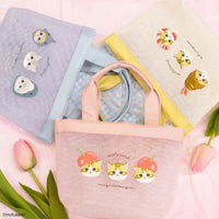 Bolso tote mini de malla Mofusand con gatito camarón