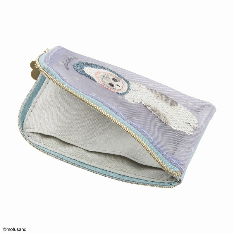 Estuche de malla mofusand con gato tiburón