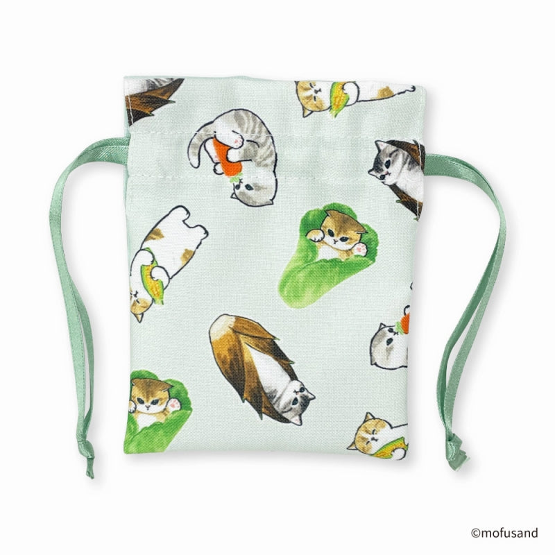 Bolsita Mofusand con diseño de verduras