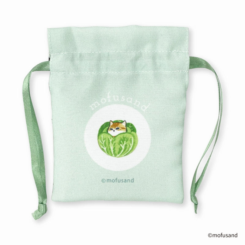 Bolsita Mofusand con diseño de verduras