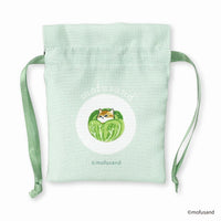 Bolsita Mofusand con diseño de verduras