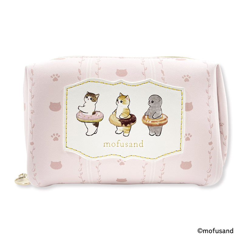 Mofusand Estuche Cuadrado Rosado de Gatitos Dulces