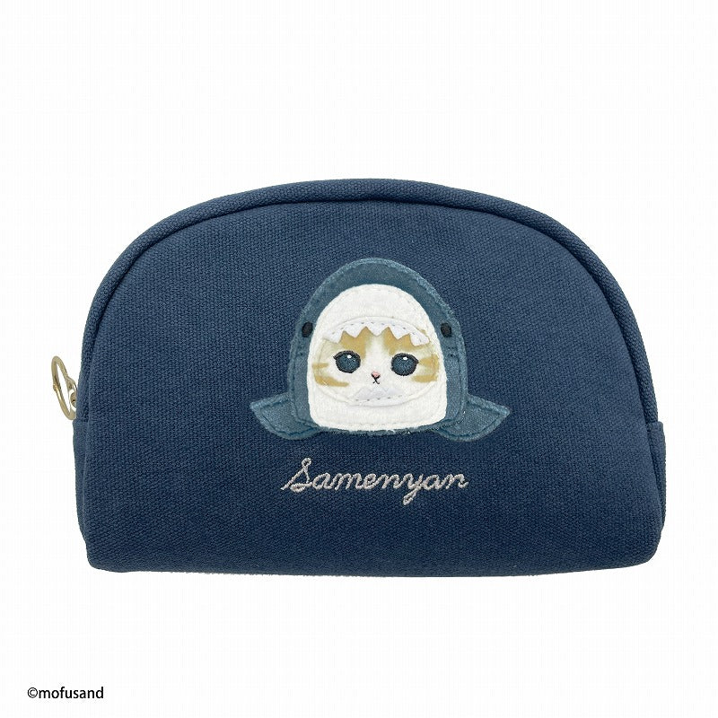 Estuche redondo Mofusand de gatito tiburón