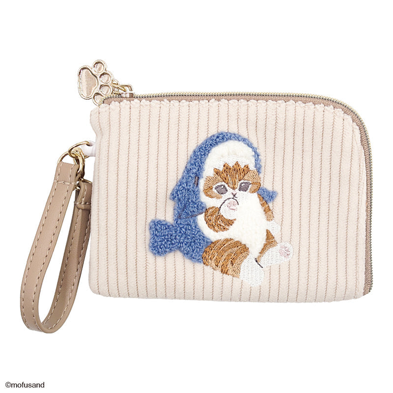 Estuche Mofusand bordado con diseño de tiburón