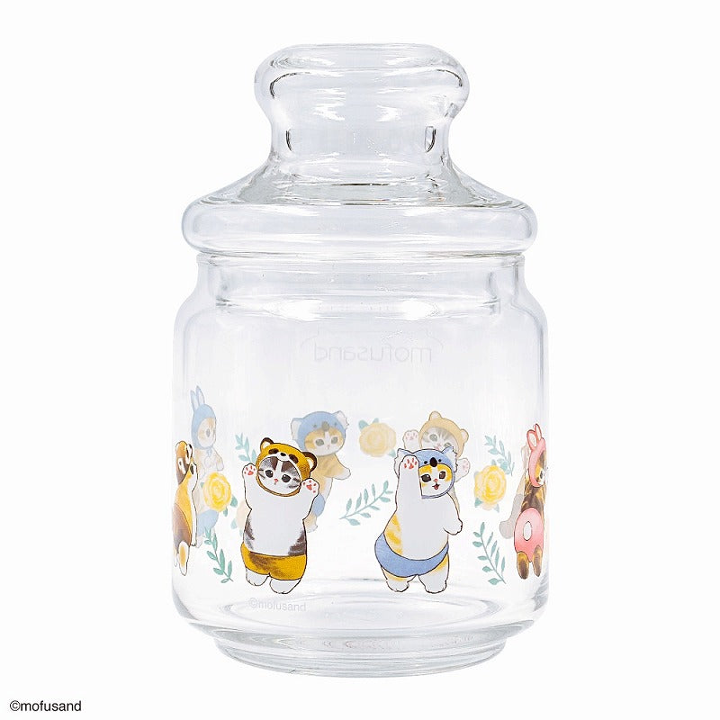 Frasco de vidrio Mofusand con diseño de disfraz