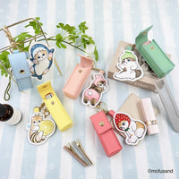 Estuche para labial Mofusand con gatito melón