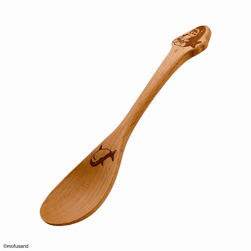 Cuchara de madera Mofusand - gato tiburón