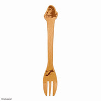 Tenedor de madera Mofusand - gatito tiburón