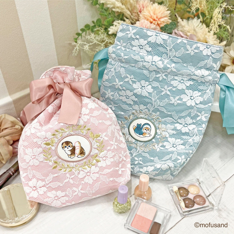 Mofusand: bolso grande con encaje y bordado