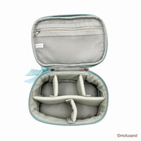 Estuche organizador mofusand con encaje y bordado