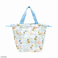 Bolso azul de flores mofusand