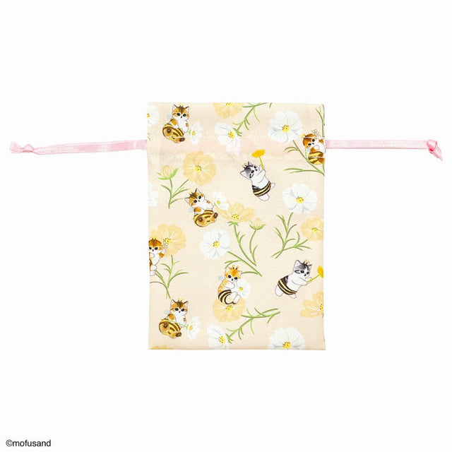 Estuche pequeño mofusand de flores amarillo