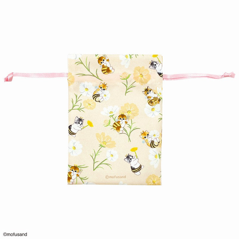 Estuche pequeño mofusand de flores amarillo