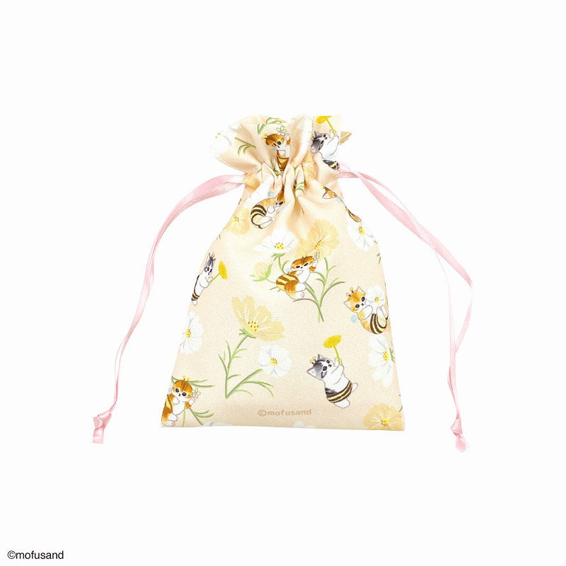 Estuche pequeño mofusand de flores amarillo