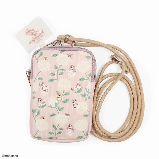Set de pouch bandolera y adaptador para celular Mofusand