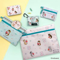 Estuche multiuso transparente Mofusand SS durazno