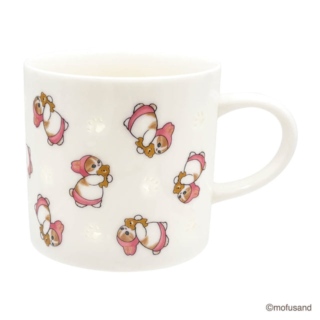 Taza translúcida Mofusand con gato conejo
