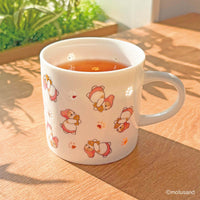 Taza translúcida Mofusand con gato conejo