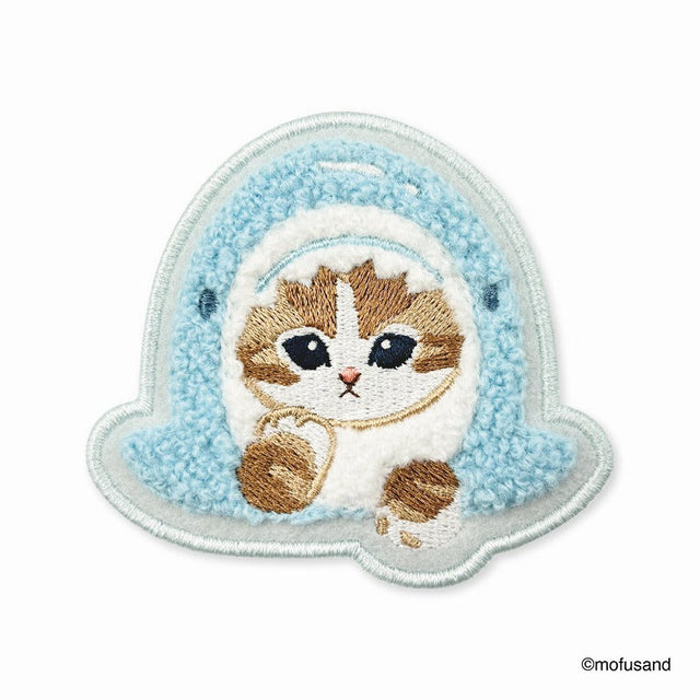Mofusand: insignia pastel de gatito tiburón