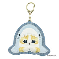 Mofusand Llavero de parche afelpado Shark Cat
