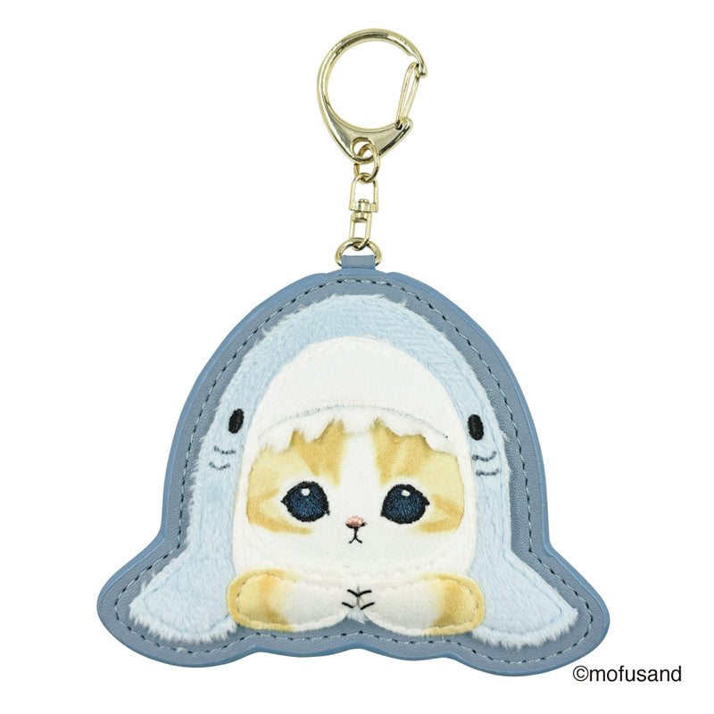 Mofusand Llavero de parche afelpado Shark Cat