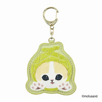 Llavero parche afelpado Mofusand: gatito melón