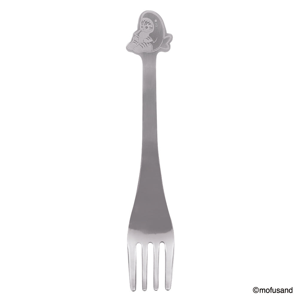 Tenedor troquelado mofusand: gatito tiburón