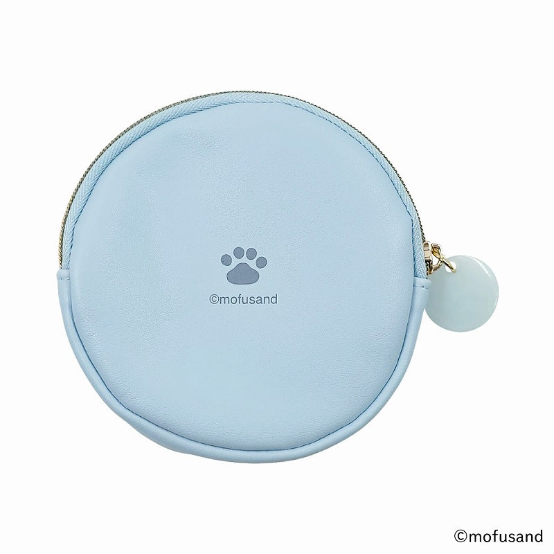 Monedero circular flocado mofusand, gato tiburón