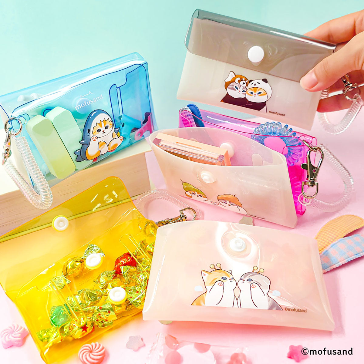 Estuche doble mofusand de gatito panda