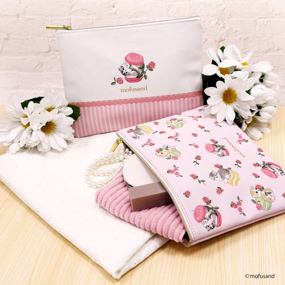 Estuche plano mofusand Dulces en flor, marfil