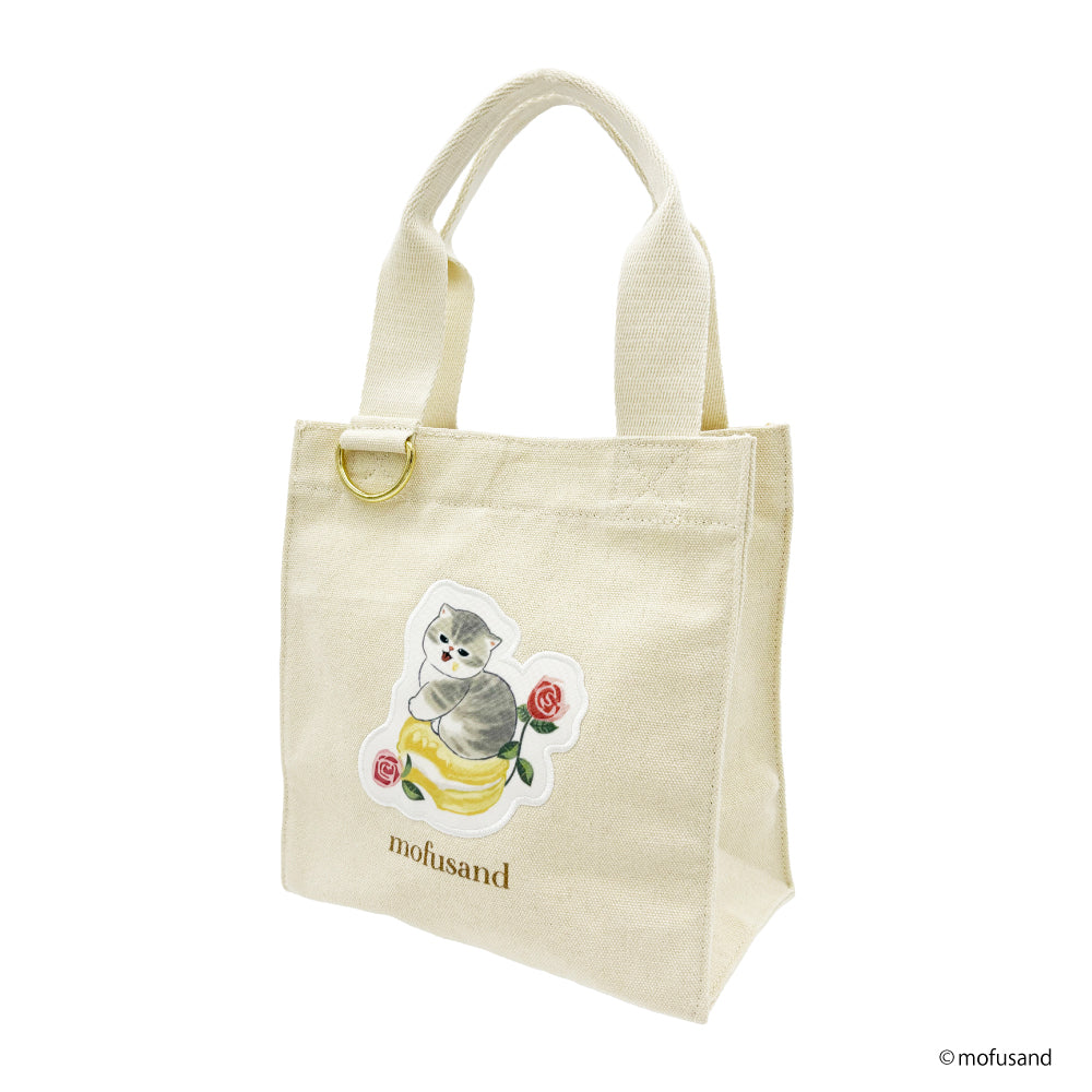Bolso tote cuadrado mofusand Sweet Blossom