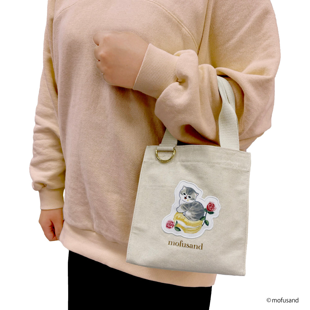 Bolso tote cuadrado mofusand Sweet Blossom