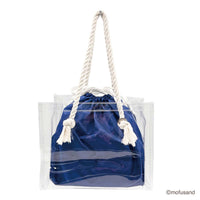 Tote transparente Mofusand con bolsa, soda colorida