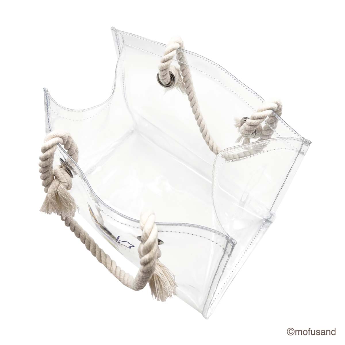Tote transparente Mofusand con bolsa, soda colorida