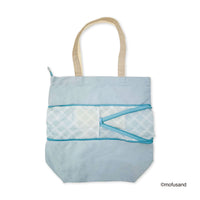 Bolso tote extensible mofusand L azul