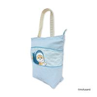 Bolso tote extensible mofusand L azul