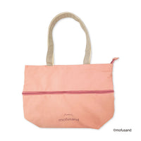 Bolso tote extensible mofusand L (rosado)