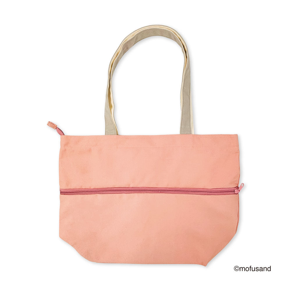 Bolso tote extensible mofusand L (rosado)