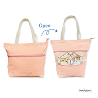 Bolso tote extensible mofusand L (rosado)
