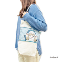 Bolso tote extensible Mofusand S azul