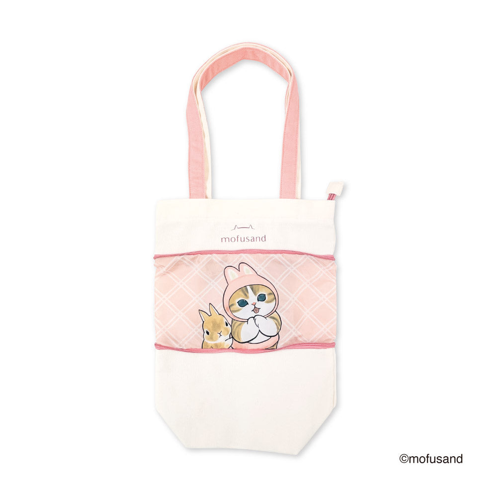 Bolso tote extensible Mofusand S rosado